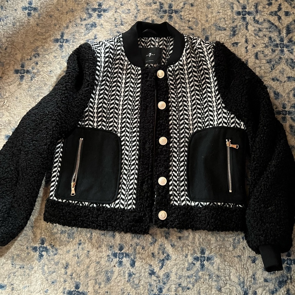 Sherpa bomber jacket